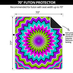 Dizzy Circle Moving Optical Illusion Futon Protector