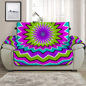 Dizzy Circle Moving Optical Illusion Half Sofa Protector