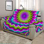 Dizzy Circle Moving Optical Illusion Half Sofa Protector