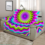 Dizzy Circle Moving Optical Illusion Half Sofa Protector