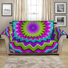 Dizzy Circle Moving Optical Illusion Loveseat Protector