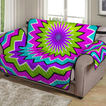 Dizzy Circle Moving Optical Illusion Loveseat Protector