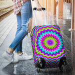 Dizzy Circle Moving Optical Illusion Luggage Cover GearFrost