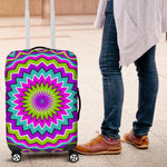 Dizzy Circle Moving Optical Illusion Luggage Cover GearFrost