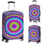 Dizzy Circle Moving Optical Illusion Luggage Cover GearFrost
