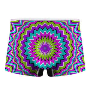 Dizzy Circle Moving Optical Illusion Men's Boxer Briefs