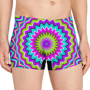 Dizzy Circle Moving Optical Illusion Men's Boxer Briefs