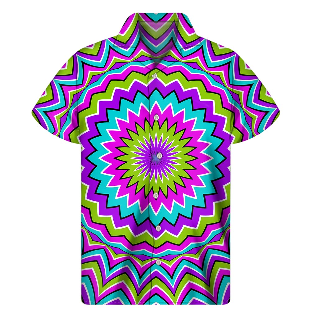 Dizzy Circle Moving Optical Illusion Men's Short Sleeve Shirt