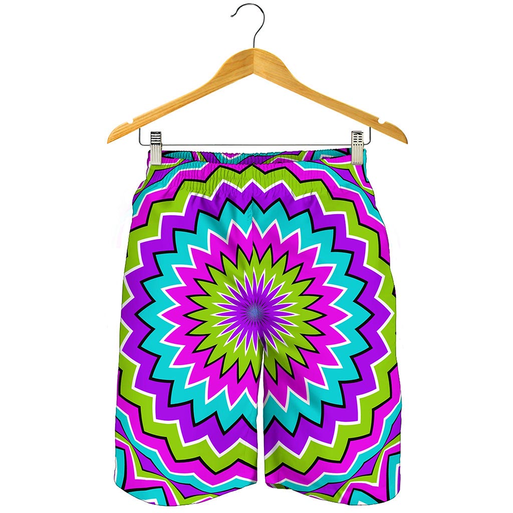 Dizzy Circle Moving Optical Illusion Men's Shorts