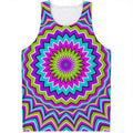 Dizzy Circle Moving Optical Illusion Men's Tank Top