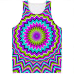 Dizzy Circle Moving Optical Illusion Men's Tank Top