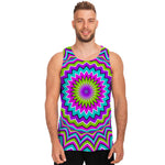 Dizzy Circle Moving Optical Illusion Men's Tank Top