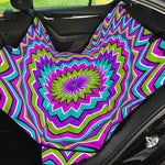 Dizzy Circle Moving Optical Illusion Pet Car Back Seat Cover