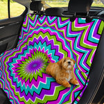 Dizzy Circle Moving Optical Illusion Pet Car Back Seat Cover