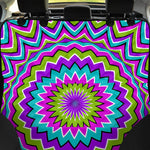 Dizzy Circle Moving Optical Illusion Pet Car Back Seat Cover
