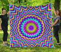 Dizzy Circle Moving Optical Illusion Quilt