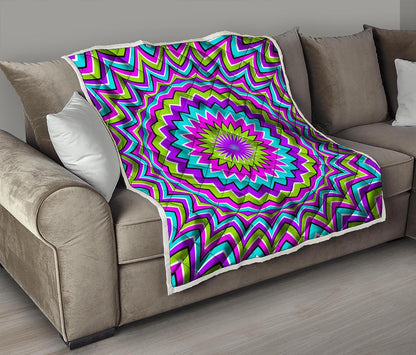 Dizzy Circle Moving Optical Illusion Quilt