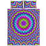 Dizzy Circle Moving Optical Illusion Quilt Bed Set