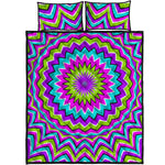 Dizzy Circle Moving Optical Illusion Quilt Bed Set