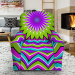 Dizzy Circle Moving Optical Illusion Recliner Slipcover