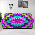 Dizzy Circle Moving Optical Illusion Sofa Cover