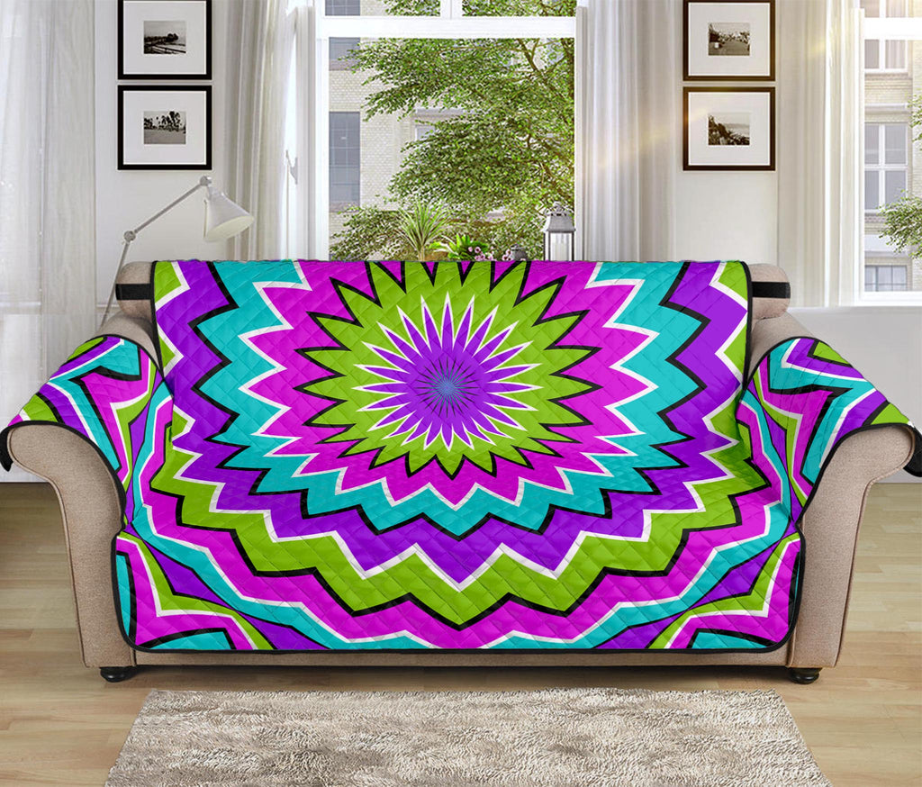 Dizzy Circle Moving Optical Illusion Sofa Protector