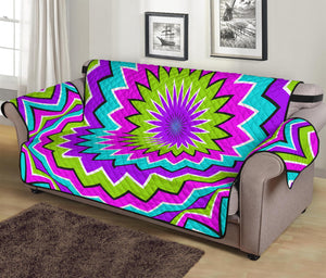 Dizzy Circle Moving Optical Illusion Sofa Protector