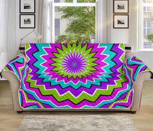 Dizzy Circle Moving Optical Illusion Sofa Protector