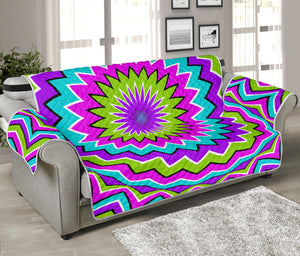 Dizzy Circle Moving Optical Illusion Sofa Protector