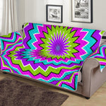 Dizzy Circle Moving Optical Illusion Sofa Protector