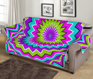 Dizzy Circle Moving Optical Illusion Sofa Protector