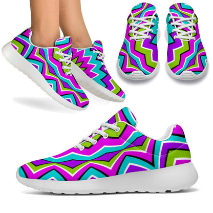 Dizzy Circle Moving Optical Illusion Sport Shoes GearFrost