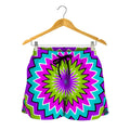 Dizzy Circle Moving Optical Illusion Women's Shorts