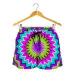 Dizzy Circle Moving Optical Illusion Women's Shorts