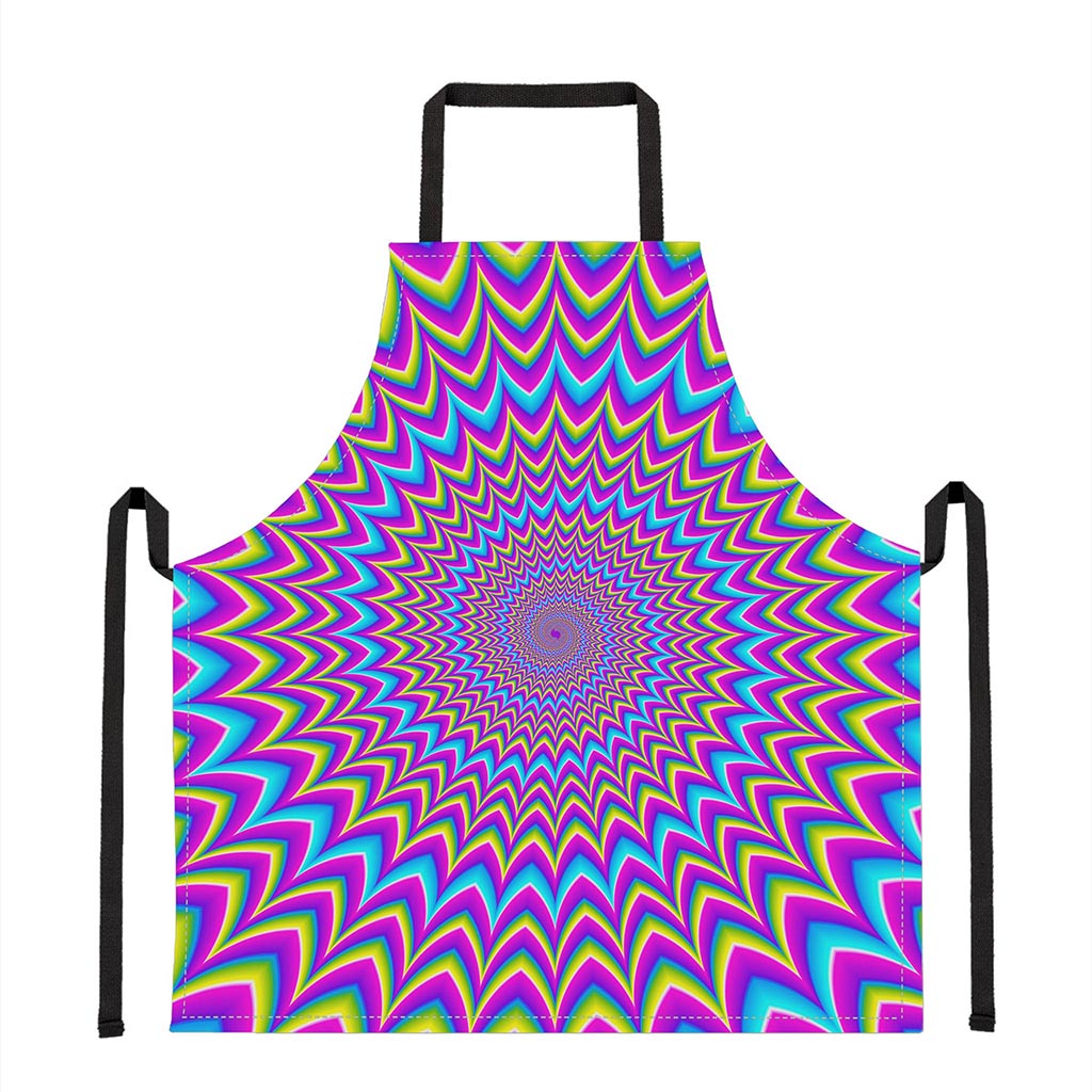 Dizzy Spiral Moving Optical Illusion Apron