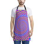 Dizzy Spiral Moving Optical Illusion Apron