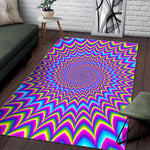 Dizzy Spiral Moving Optical Illusion Area Rug GearFrost