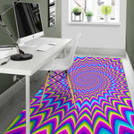 Dizzy Spiral Moving Optical Illusion Area Rug GearFrost