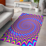 Dizzy Spiral Moving Optical Illusion Area Rug GearFrost