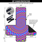 Dizzy Spiral Moving Optical Illusion Armchair Protector