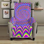 Dizzy Spiral Moving Optical Illusion Armchair Protector