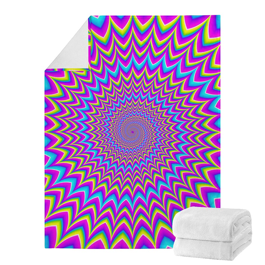 Dizzy Spiral Moving Optical Illusion Blanket