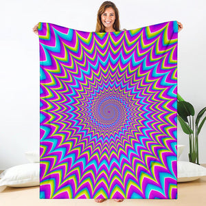 Dizzy Spiral Moving Optical Illusion Blanket