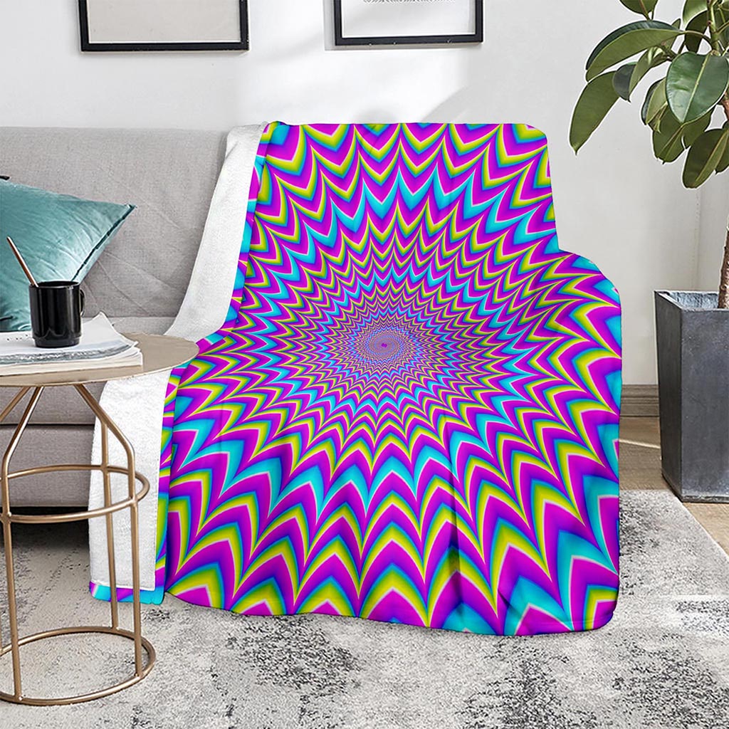 Dizzy Spiral Moving Optical Illusion Blanket