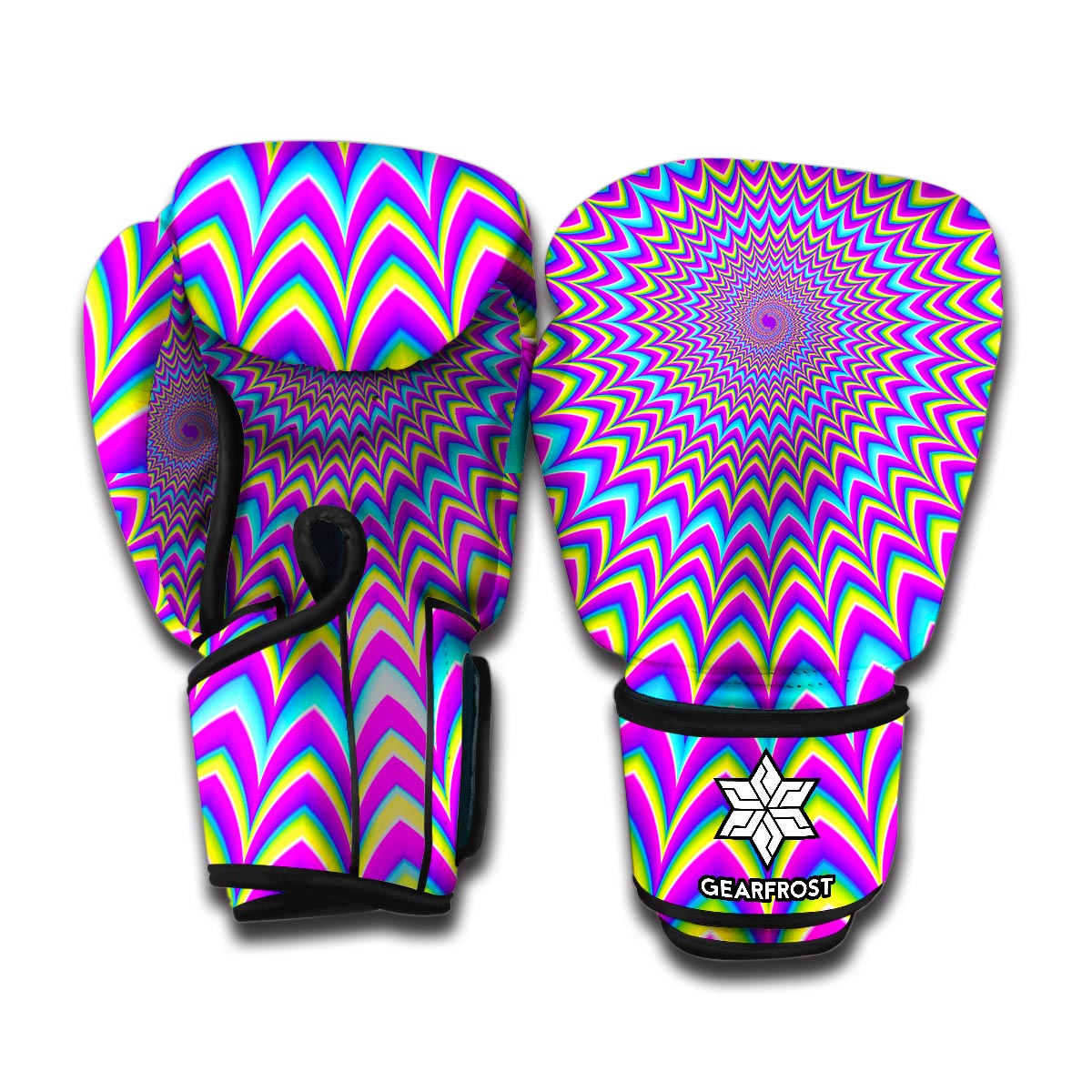 Dizzy Spiral Moving Optical Illusion Boxing Gloves