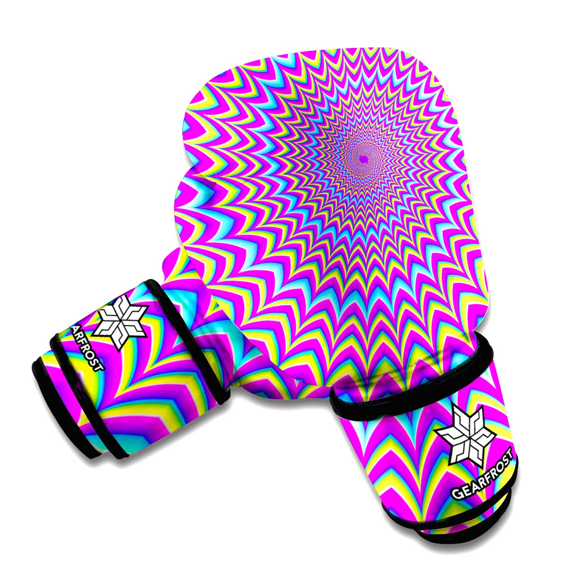 Dizzy Spiral Moving Optical Illusion Boxing Gloves
