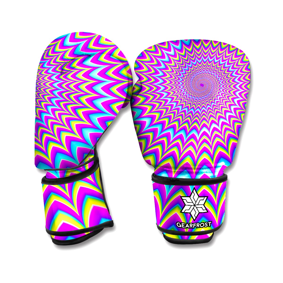 Dizzy Spiral Moving Optical Illusion Boxing Gloves