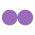 Dizzy Spiral Moving Optical Illusion Car Coasters
