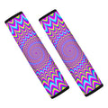 Dizzy Spiral Moving Optical Illusion Car Seat Belt Covers