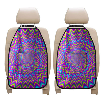 Dizzy Spiral Moving Optical Illusion Car Seat Organizers